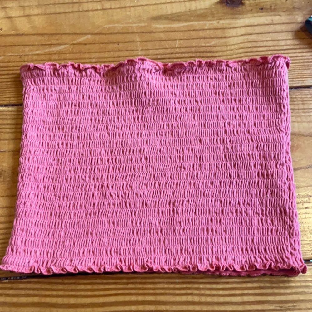Hollister ruffled tube top